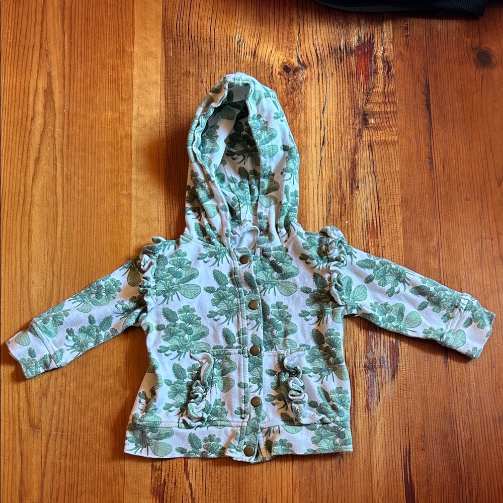 Kate Quinn Green Floral Hoodie
